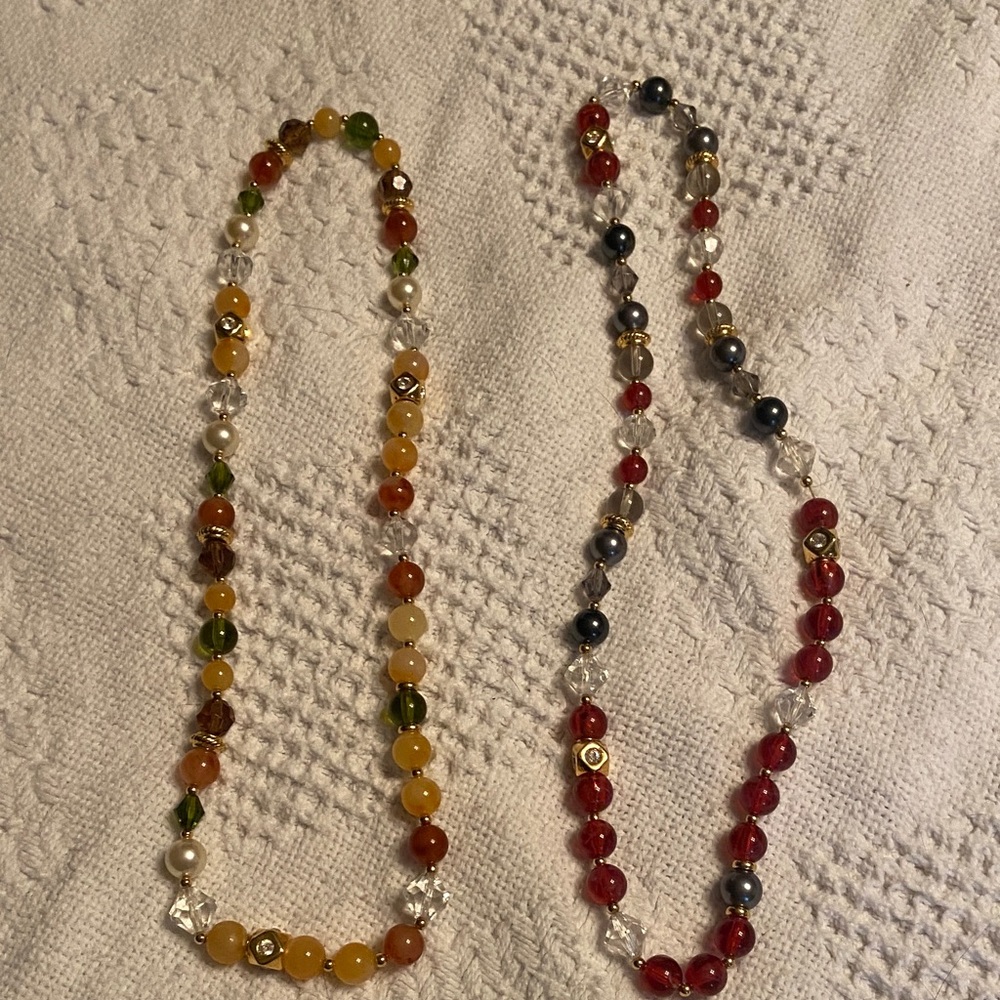 Joan Rivers Vibrant Beaded Necklace  or Bracelet set